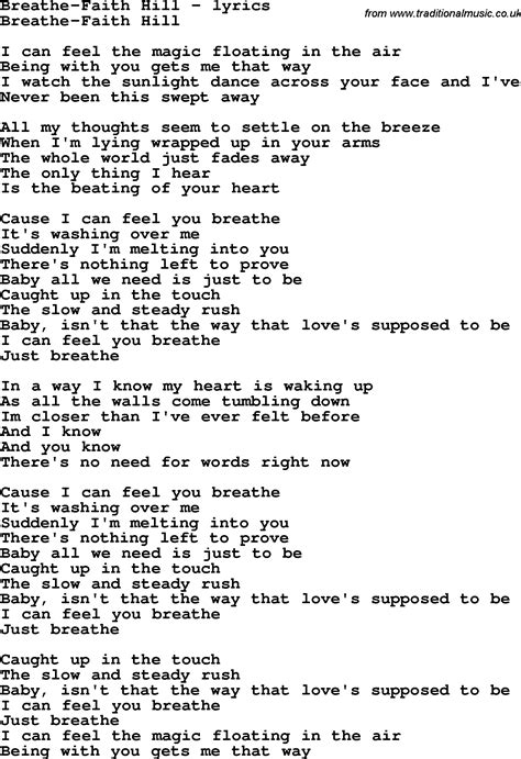 breathe lyrics